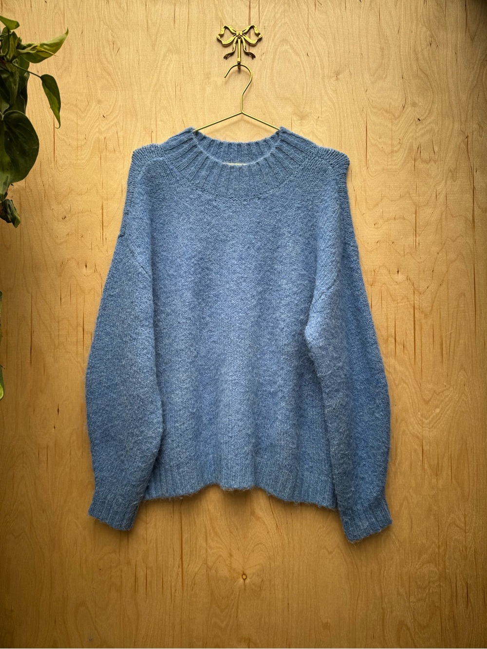 ANTHRO PISTOLA Carlen Mock Neck Sweater Blue S - Picture 4 of 9